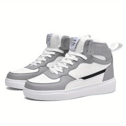 Herren High-Top Sneaker Sportlich Freizeit Schuhe für Alltag und Outdoor