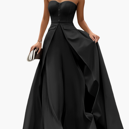 Damen Elegantes Abendkleid Ballkleid Bandeau Stil für besondere Anlässe
