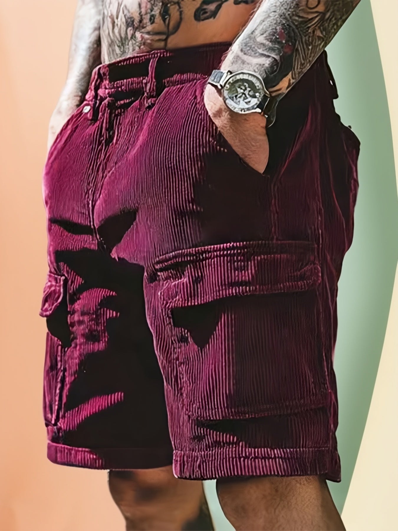 Męskie szorty cargo w stylu streetwear na co dzień i czas wolny