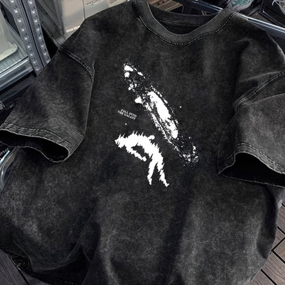 T-shirt oversize imprimé homme pour loisirs et streetwear