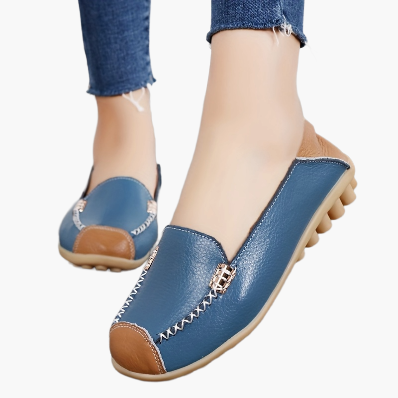 Damen Komfort Slip-On Mokassins für Alltag und Freizeit – Bequeme Schuhe mit rutschfester Sohle