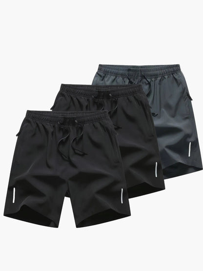 Herr Sport- och fritidsshorts Regular Fit, snabbtorkande, avslappnad