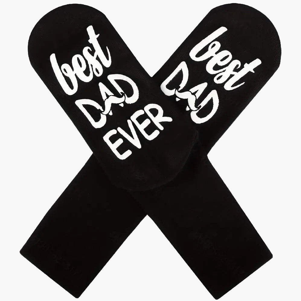 Herresokker Best Dad Ever – Morsom gaveidé til fedre, farsdag, bursdag, hverdag
