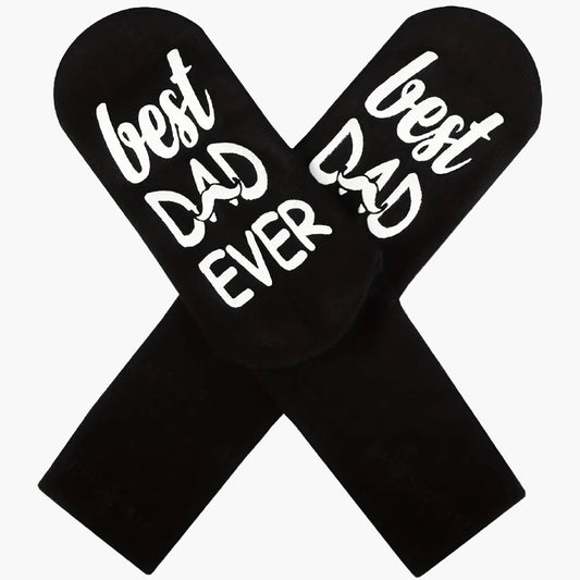 Herrensocken Best Dad Ever – Lustige Geschenkidee für Väter, Vatertag, Geburtstag, Alltag