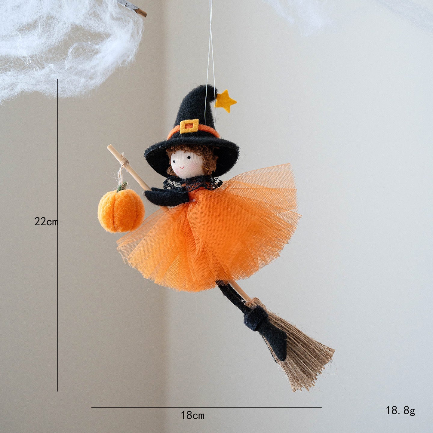 Wiszące figurki czarownic do dekoracji na Halloween – europejski styl do pokoju dziecięcego i na imprezę