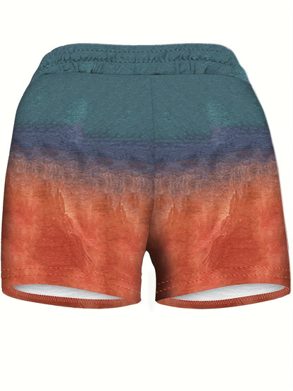 Dame fritidsshorts med palmemønster og «Day Drinkin'»-tekst – Perfekt for ferie og sommer