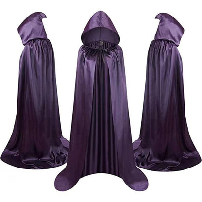 Cape Halloween adulte – Cape de vampire à capuche, réversible pour costumes effrayants & fêtes