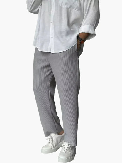 Herren Luxus-Hose im Old Money Stil – Elegante Freizeit- und Businesshose, Regular Fit, Everyday Chic