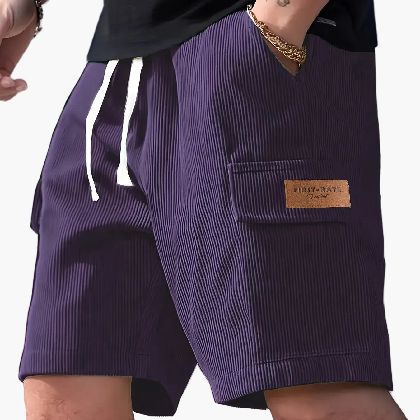 Herren Freizeitshorts mit Kordelzug – Modische Regular Fit Shorts für Alltag & Freizeit