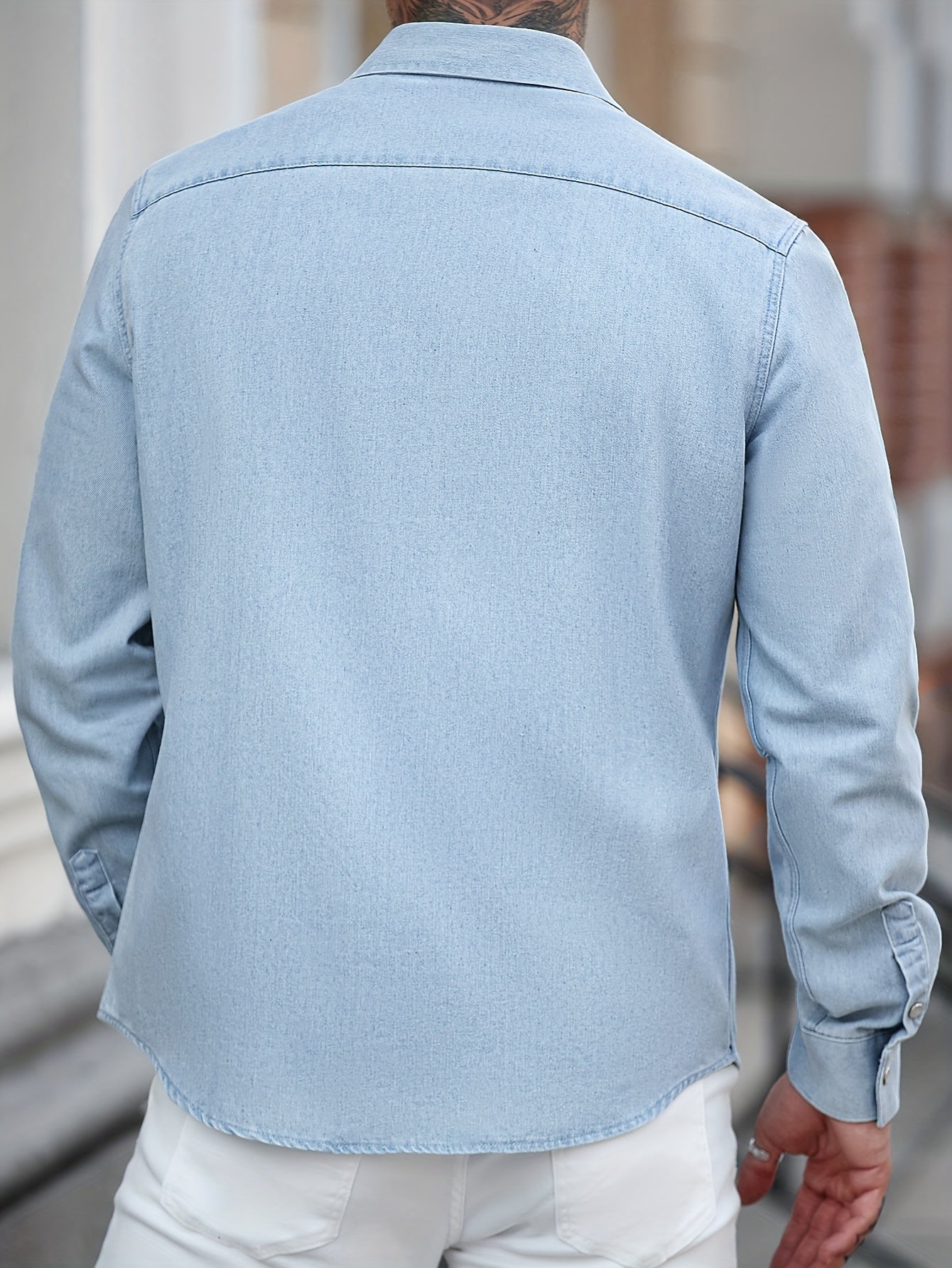 Herren Jeanshemd im Western-Stil – Lässiger Alltagslook, Perfekt für Freizeit und Streetwear