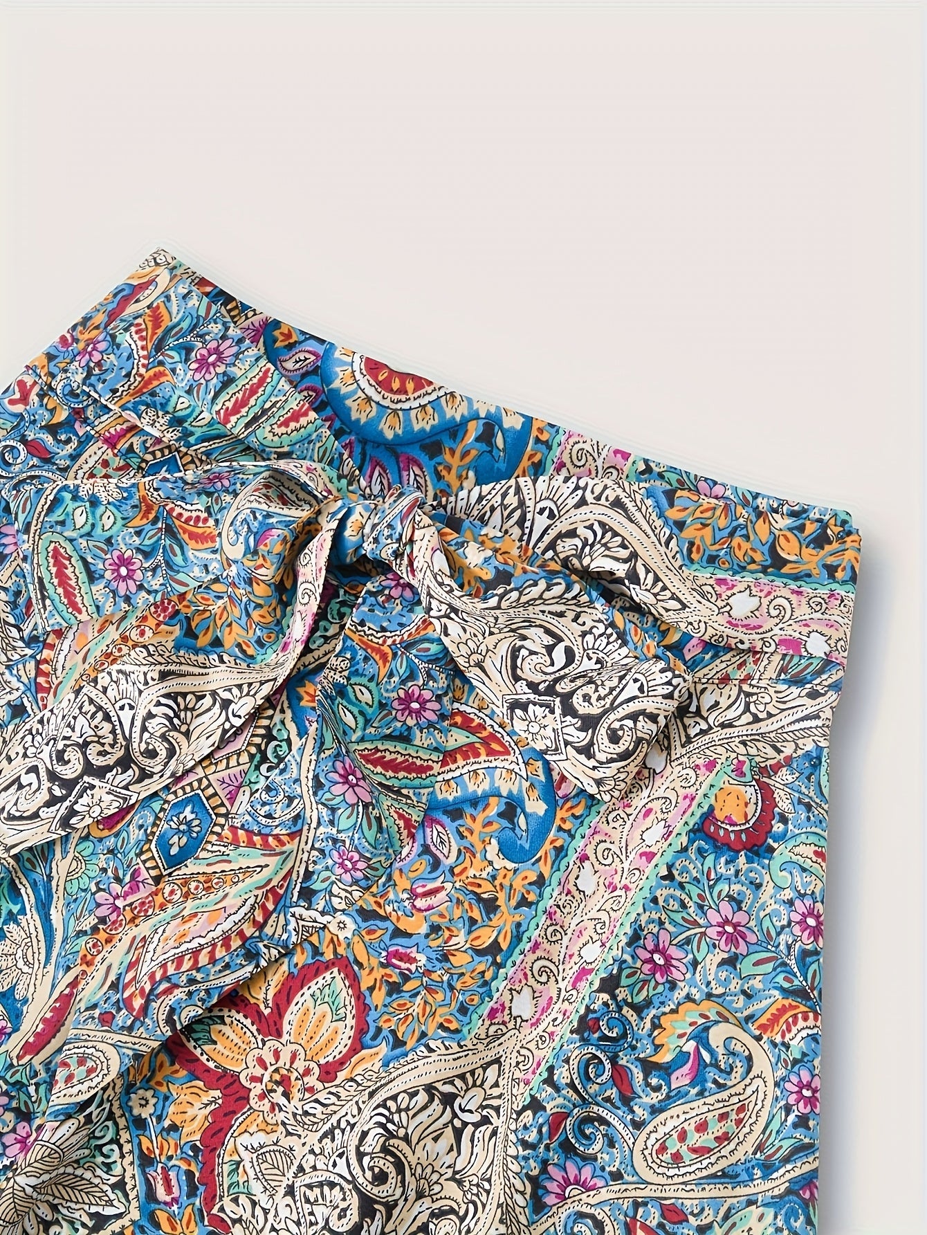 Abito a portafoglio da donna in elegante stile boho per estate e tempo libero