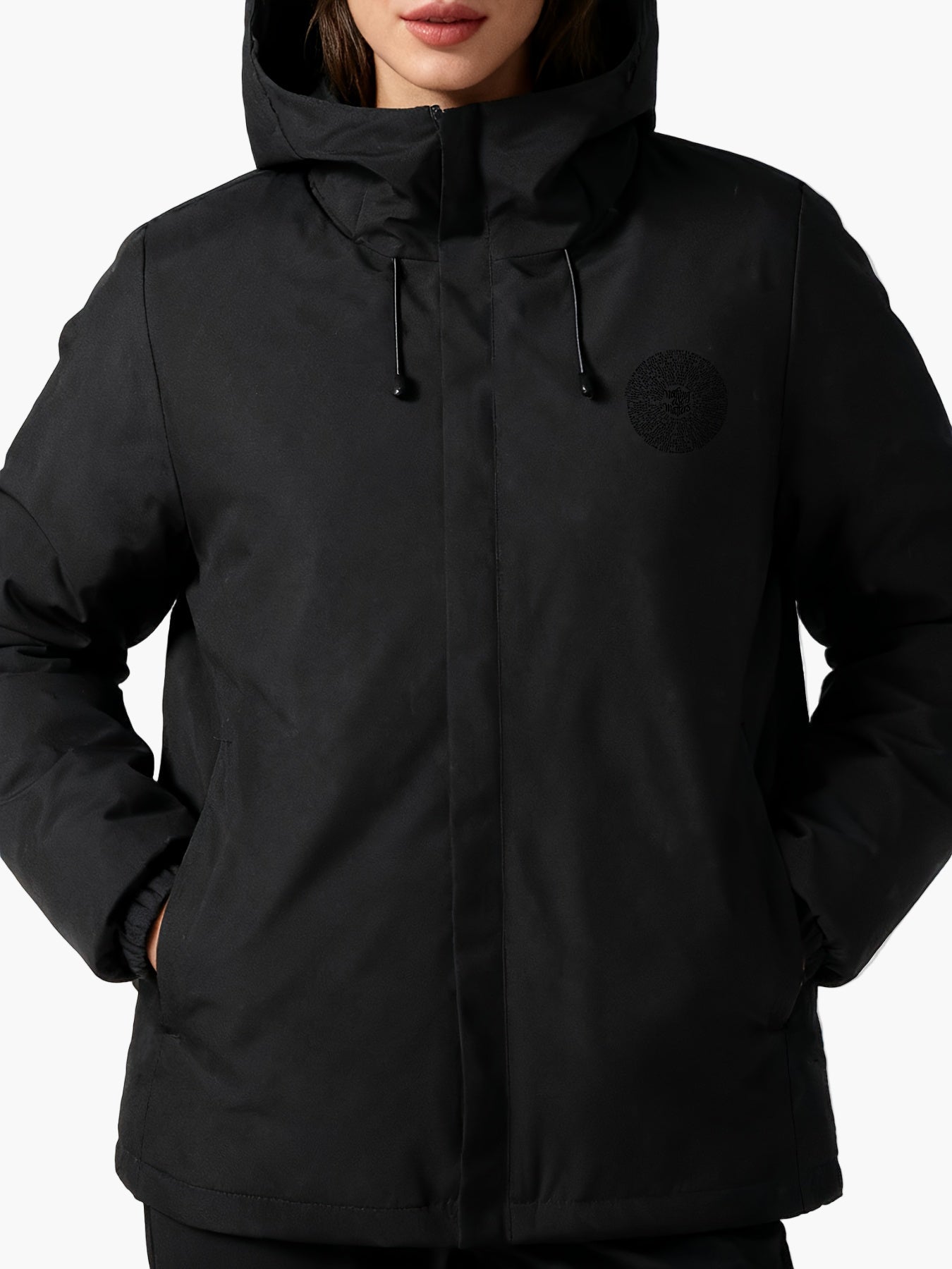 Damen Casual Parka mit Kapuze und Aufdruck "Nothing Else Matters" – Streetstyle Übergangsjacke