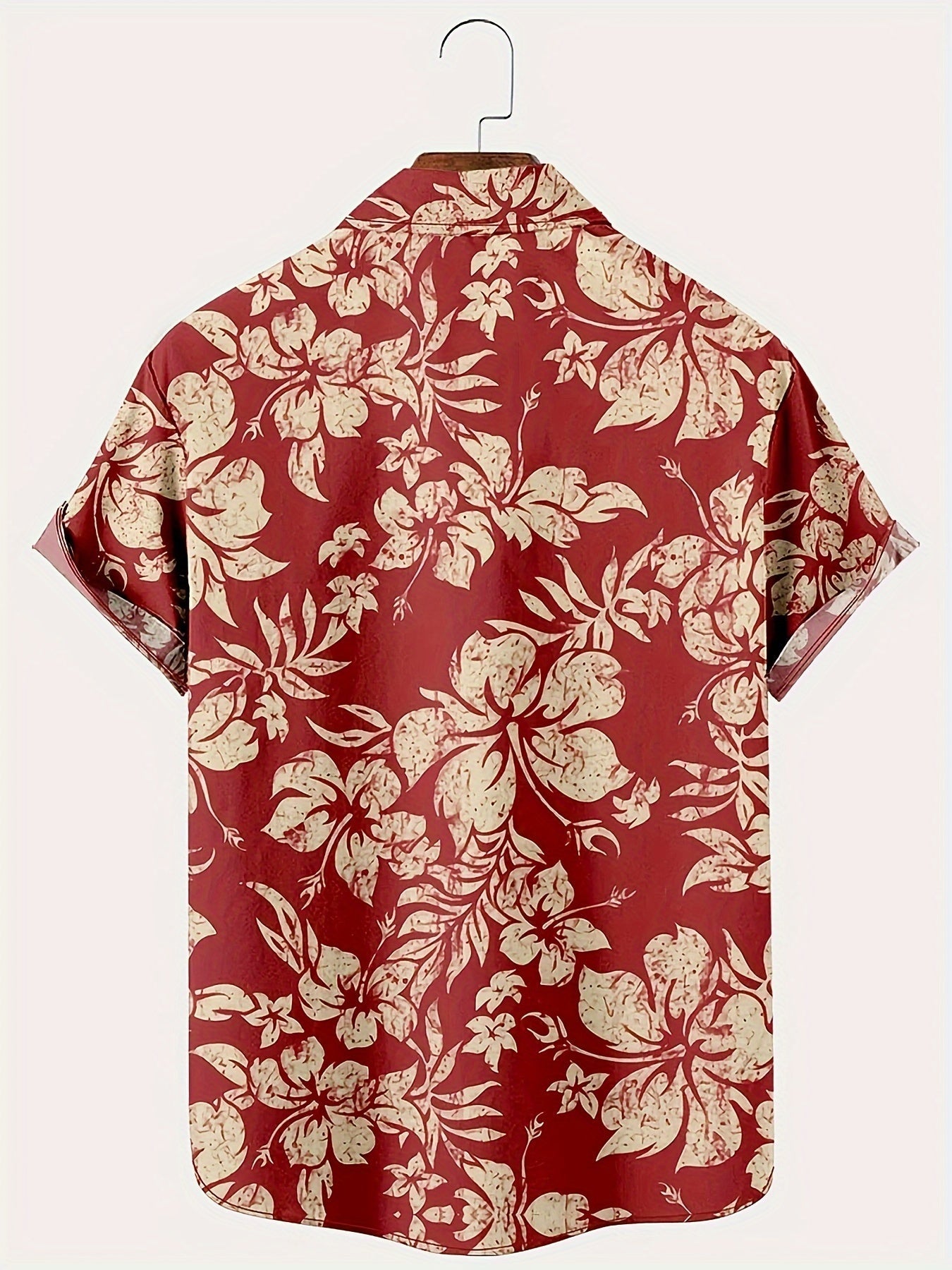 Herren Vintage Hawaiihemd mit floraler Allover-Print – Perfekt für Sommer und Urlaub
