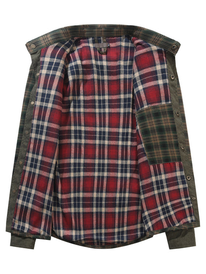 Herren Outdoor-Freizeitjacke im Karo-Look – Lässiger Stil für Alltag und Abenteuer