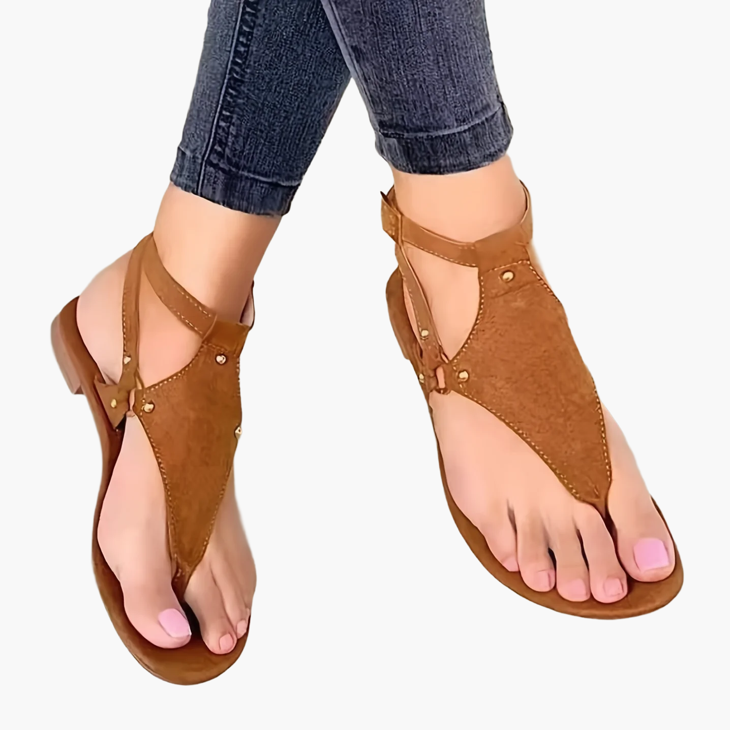 Dames sandalen met T-bandje – modieuze zomerschoenen voor dagelijks gebruik en vrije tijd