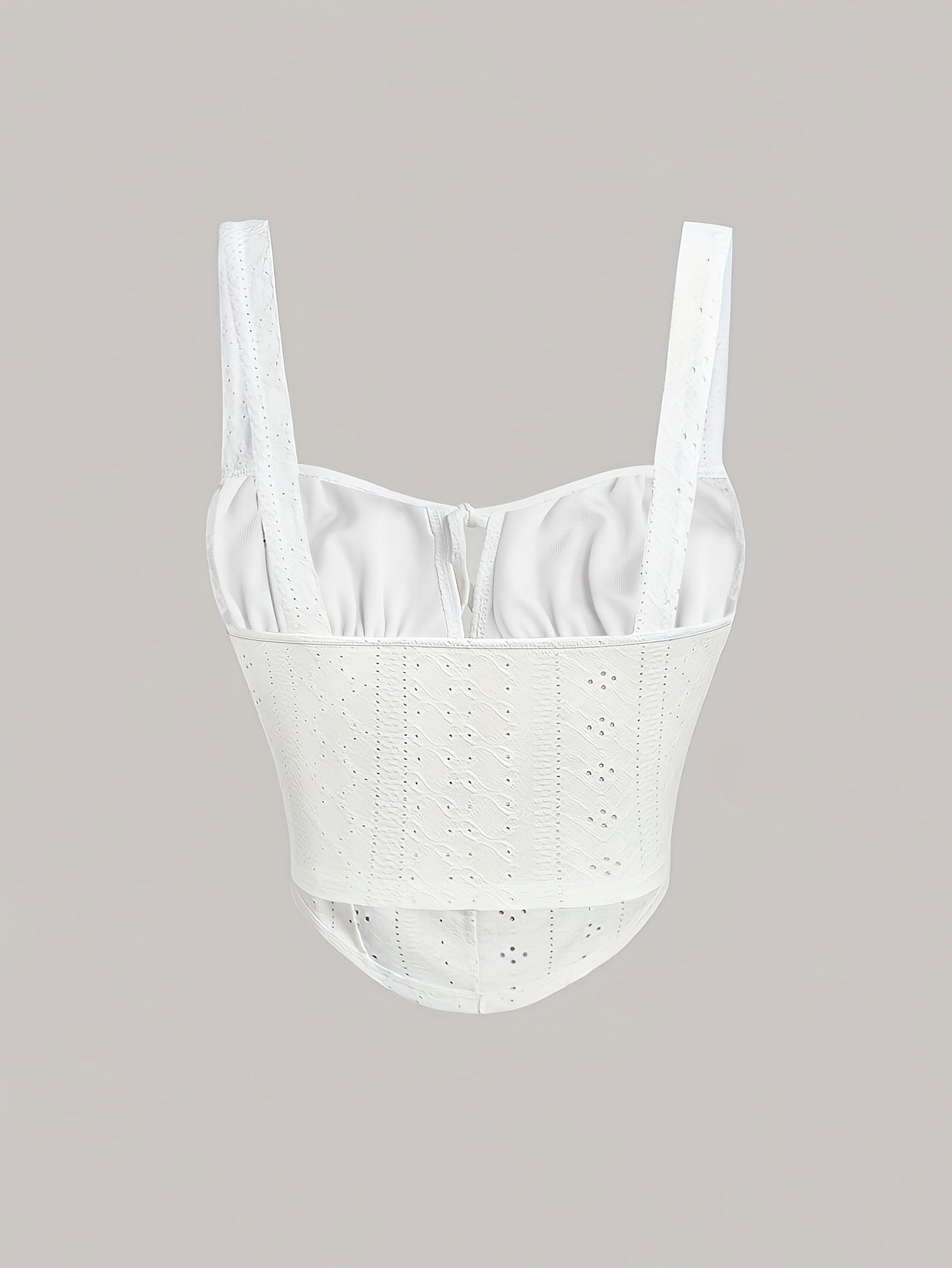 Damski top gorsetowy w stylu boho z ozdobnym sznurowaniem – modny bustier na wiosnę i lato