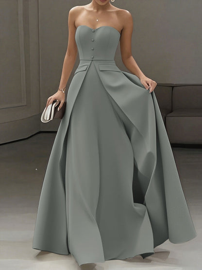 Damen Elegantes Abendkleid Ballkleid Bandeau Stil für besondere Anlässe