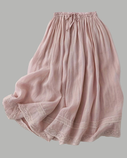 Enagua vintage de mujer con encaje – Elegante petticoat de línea A para el día a día y ocasiones especiales