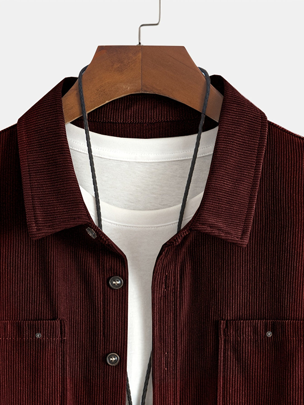 Bryce | Overshirt met lange mouwen, zakken en knopen voor heren