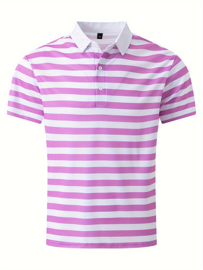 Herren Polo-Shirt mit Streifen – Maritimer Stil, Freizeit & Sommermode
