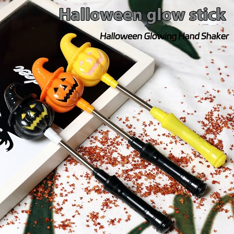 Bâton lumineux à manivelle Halloween pour enfants – Amusement pour fête et décoration