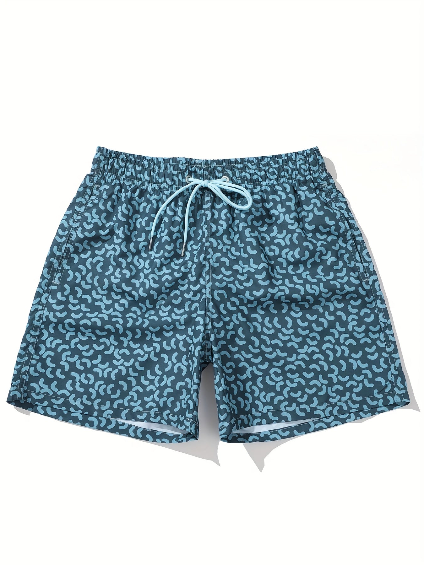 Herren Badeshorts mit modernem Muster, sportlicher Stil, ideal für Strand und Freizeit