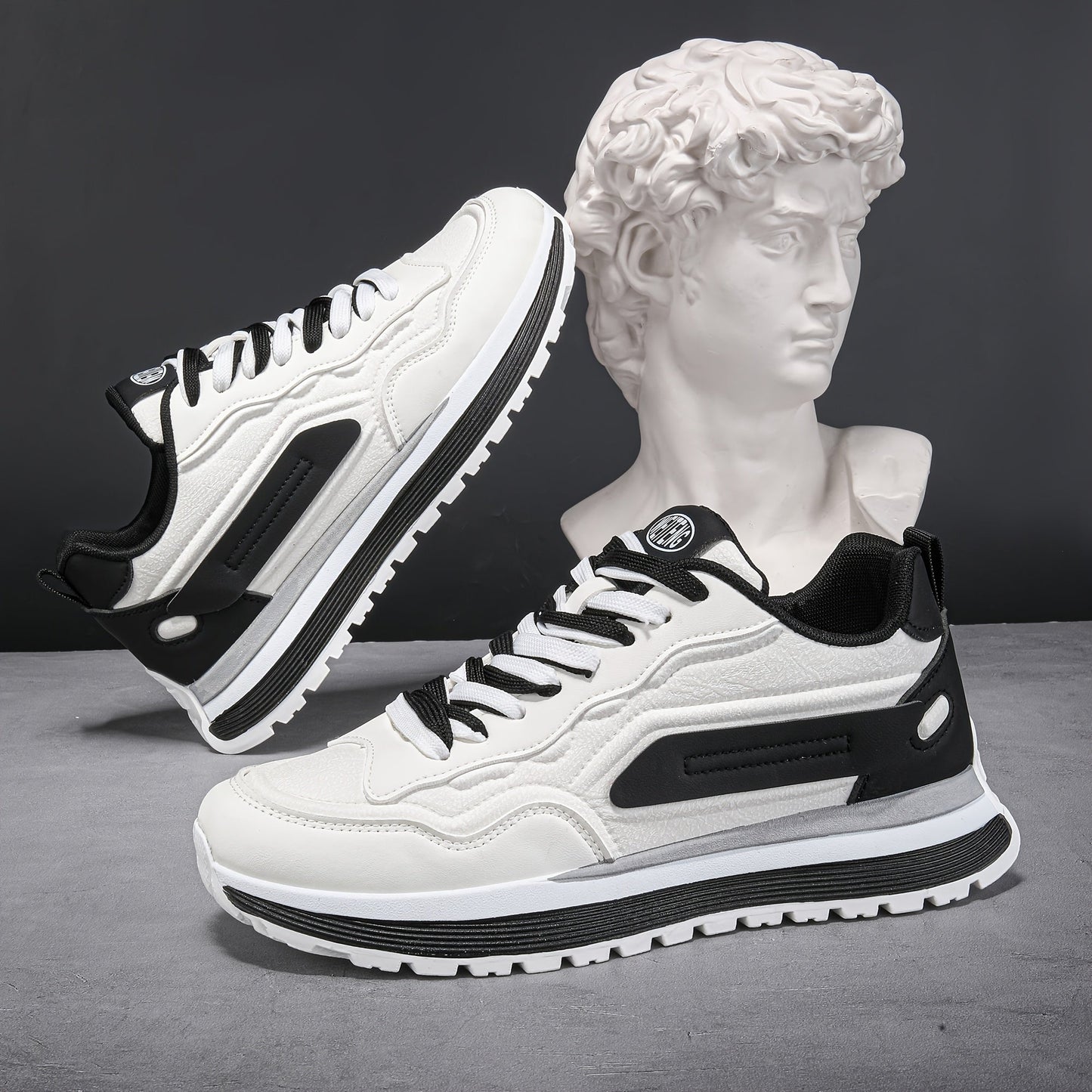 Unisex Sneaker mit Kontrastfarben, Freizeit Sportschuh