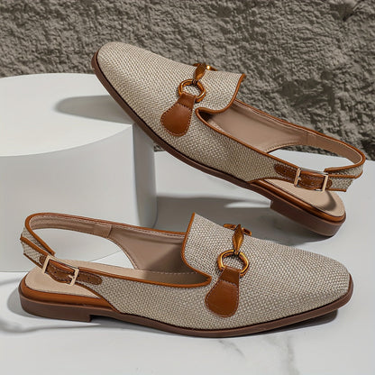 Damen-Slingback-Loafer mit Schnalle – Stilvolle Sommerschuhe für Alltag und Freizeit