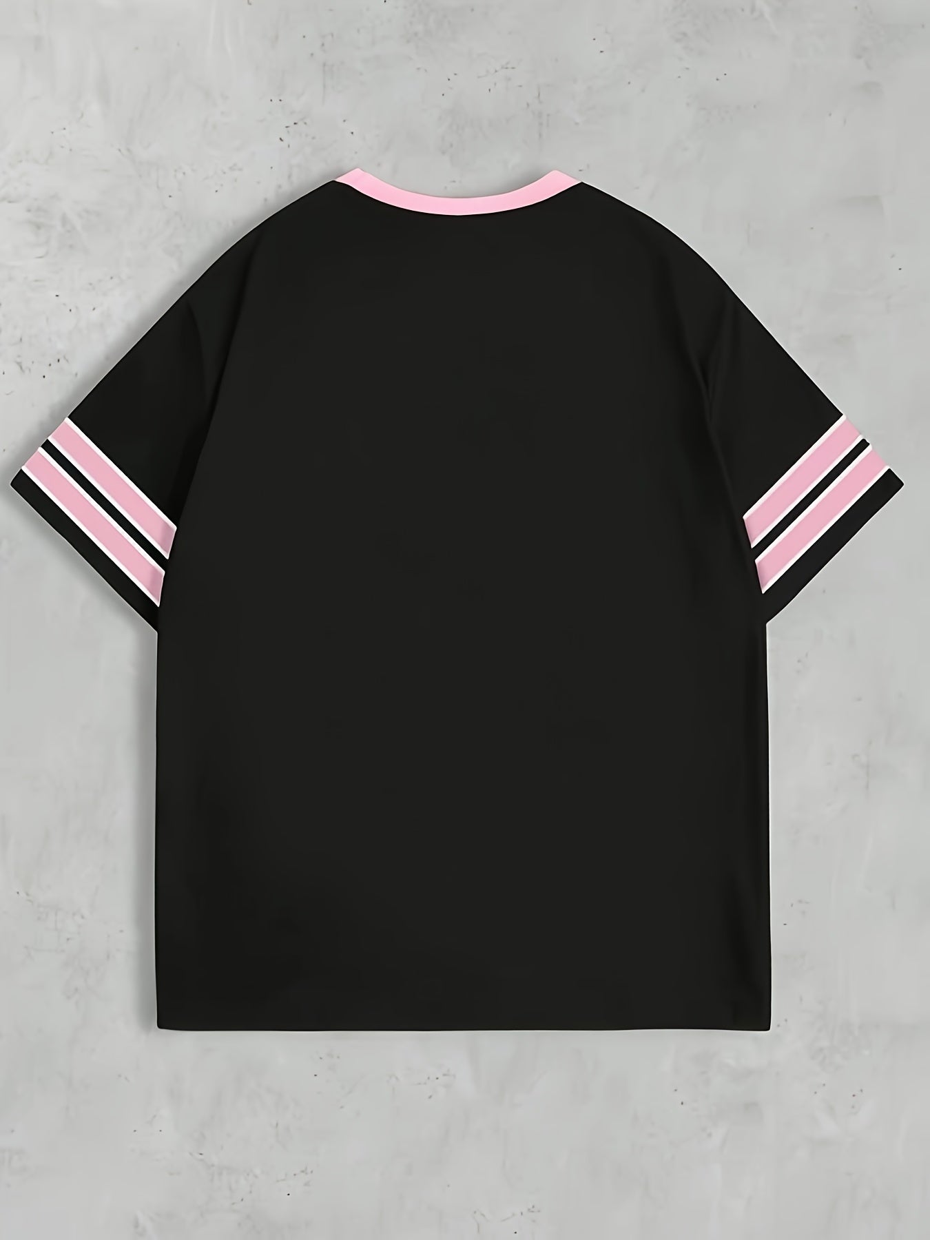 Dame Preppy Stil Sport Jersey T-shirt med nummer 28 og college-tryk – sommer fritidstøj