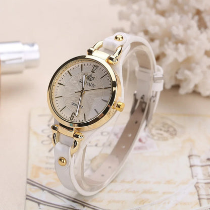 Damen Vintage Armbanduhr im Minimalistischen Stil – Elegante Quarz Uhr für Alltag und Business