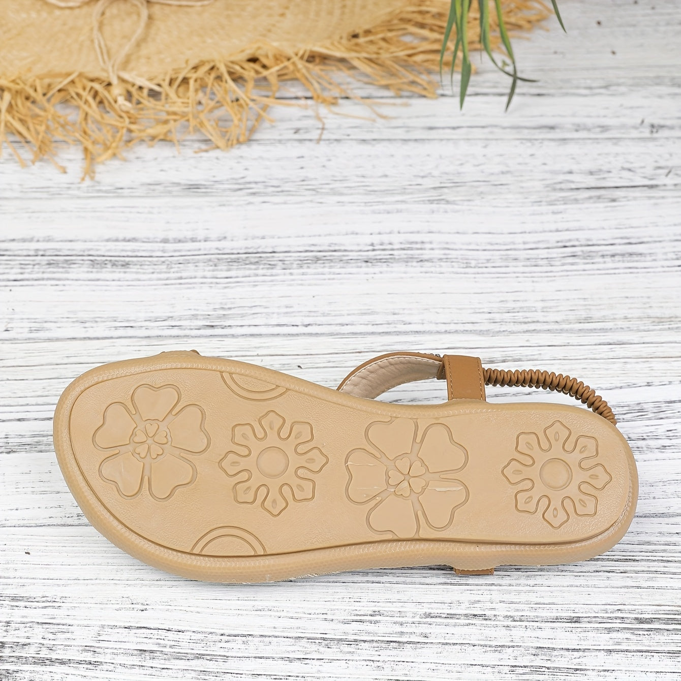 Dames teenslippers in boho-stijl met pareldecoratie voor zomer en vrije tijd