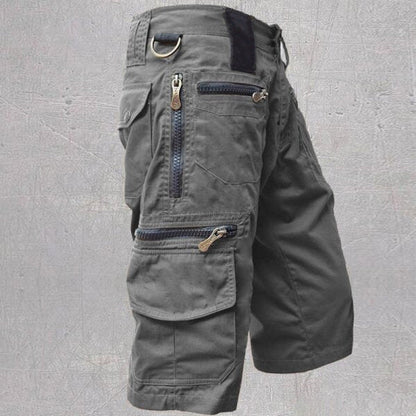 Pantaloncini cargo da uomo con tasche con cerniera – Bermuda outdoor estivi per il tempo libero