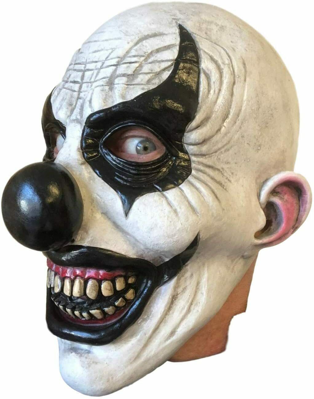 Maschera clown spaventosa di Halloween per adulti – Travestimento perfetto per feste in costume e decorazioni horror