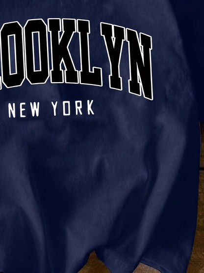 T-shirt urbain femme 'Brooklyn New York' – T-shirt décontracté pour le printemps et l'été