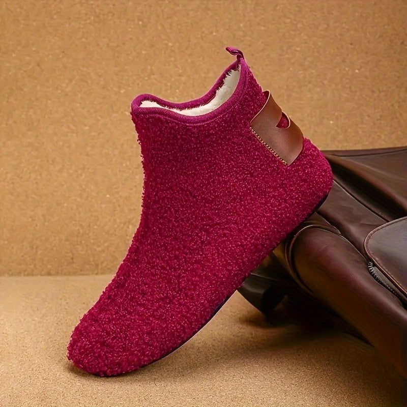 Kuschelige Hausschuhe Booties für Herren – Weiche Haussocken mit Plüschfutter in verschiedenen Farben