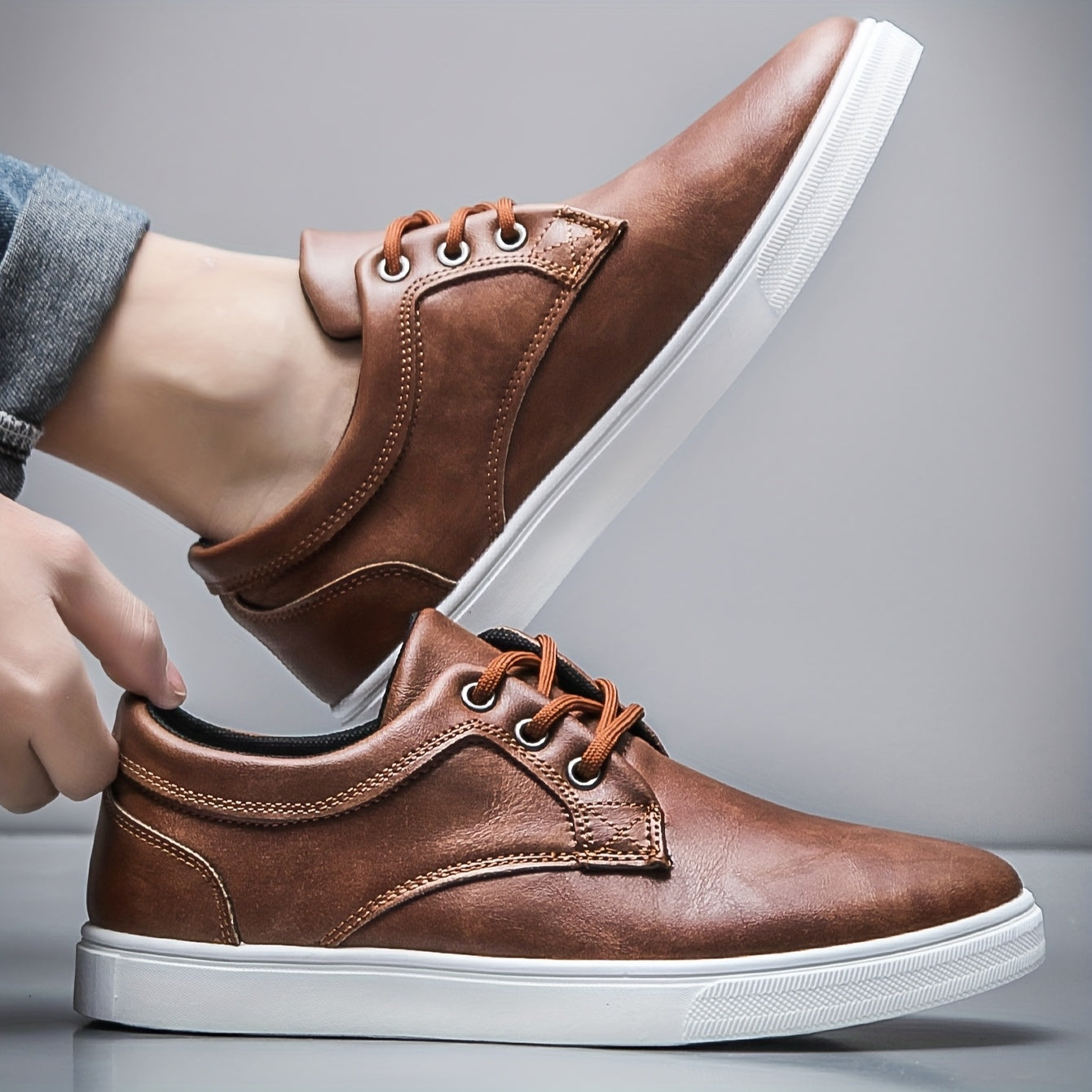 Herren Freizeitschuhe Low-Top Schnürschuhe Sportlicher Stil Alltag Komfort