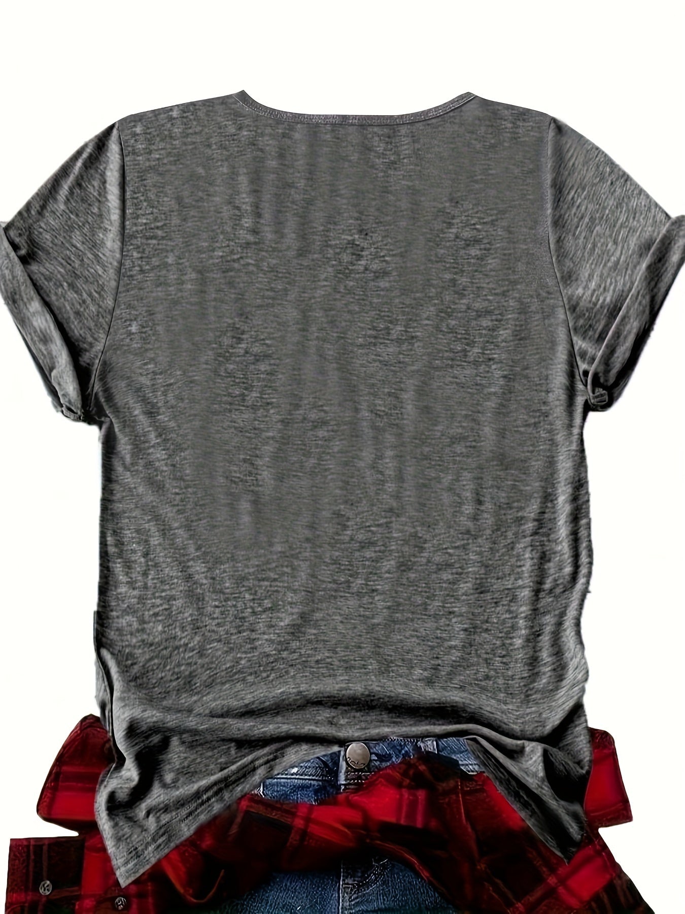 Dame statement T-skjorte med tekst og avslappede jeansshorts – Morsomt sommerantrekk, casual stil