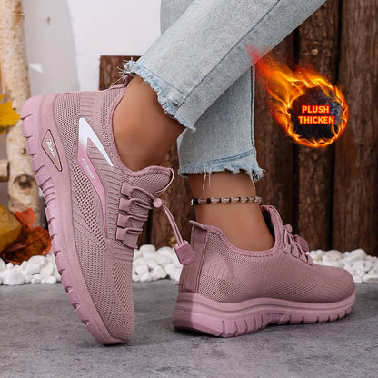 Sneakers invernali da donna foderati con sistema di allacciatura rapida