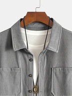 Bryce | Overshirt met lange mouwen, zakken en knopen voor heren