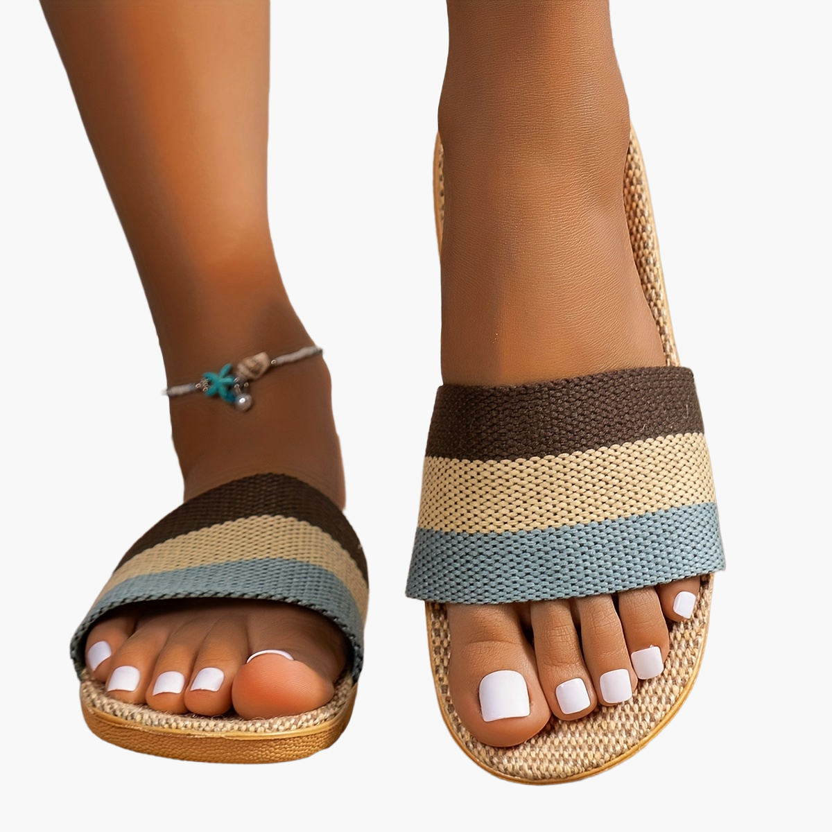 Damen Komfort-Slipper Sandalen – Sommer Freizeit Pantoletten für Alltag & Strand