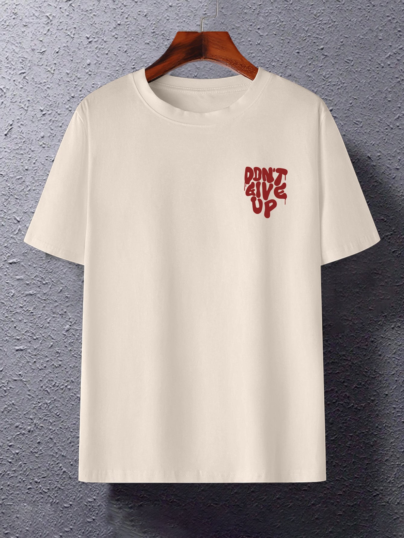 Herren Oversize Streetwear T-Shirt mit Motiv-Print und inspirierendem Spruch – Urban Style Freizeitshirt