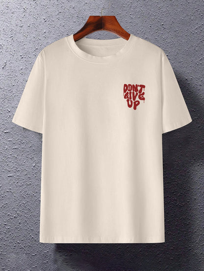 Herren Oversize Streetwear T-Shirt mit Motiv-Print und inspirierendem Spruch – Urban Style Freizeitshirt