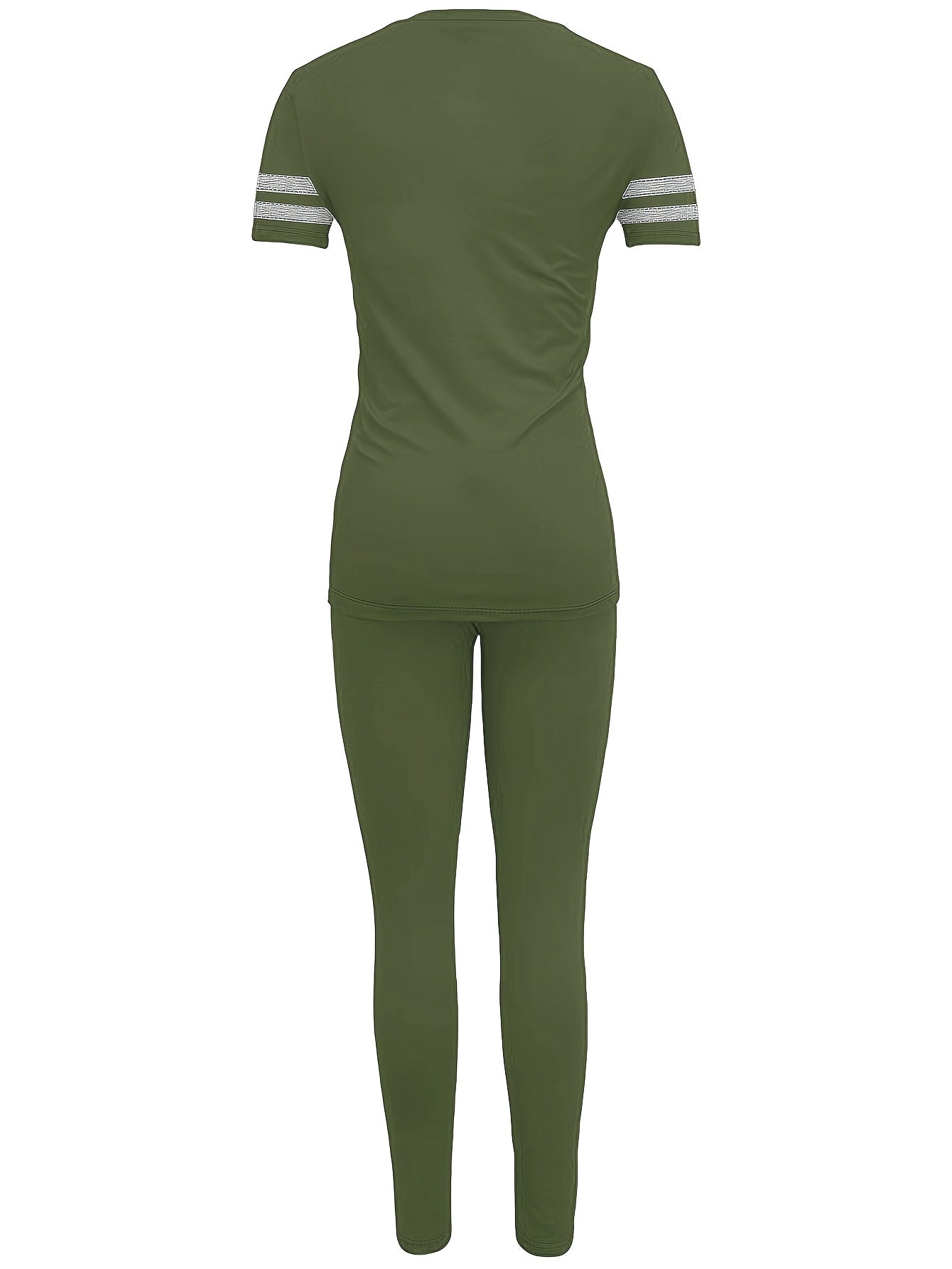 Set casual sportivo da donna – Completo con T-shirt e leggings per tutti i giorni e il tempo libero