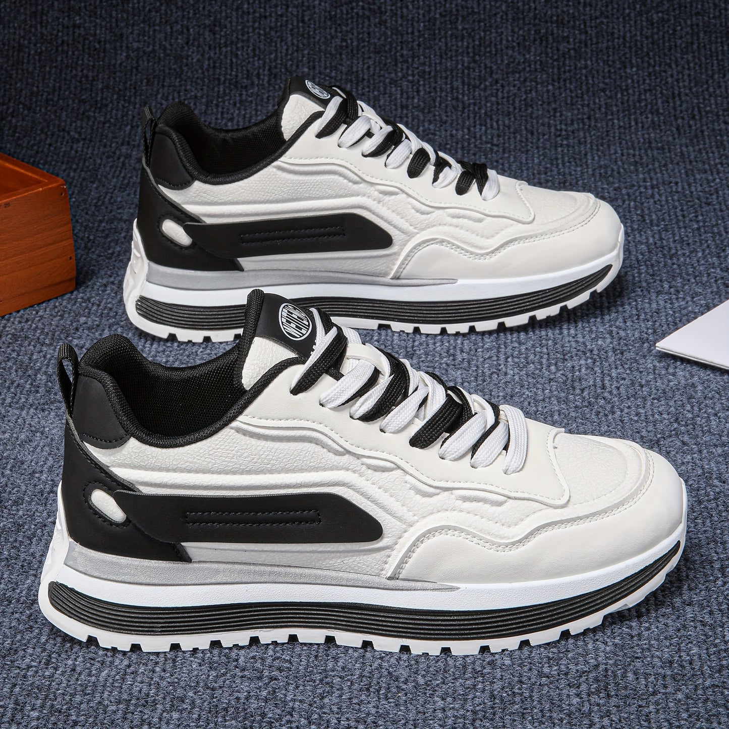 Unisex Sneaker mit Kontrastfarben, Freizeit Sportschuh