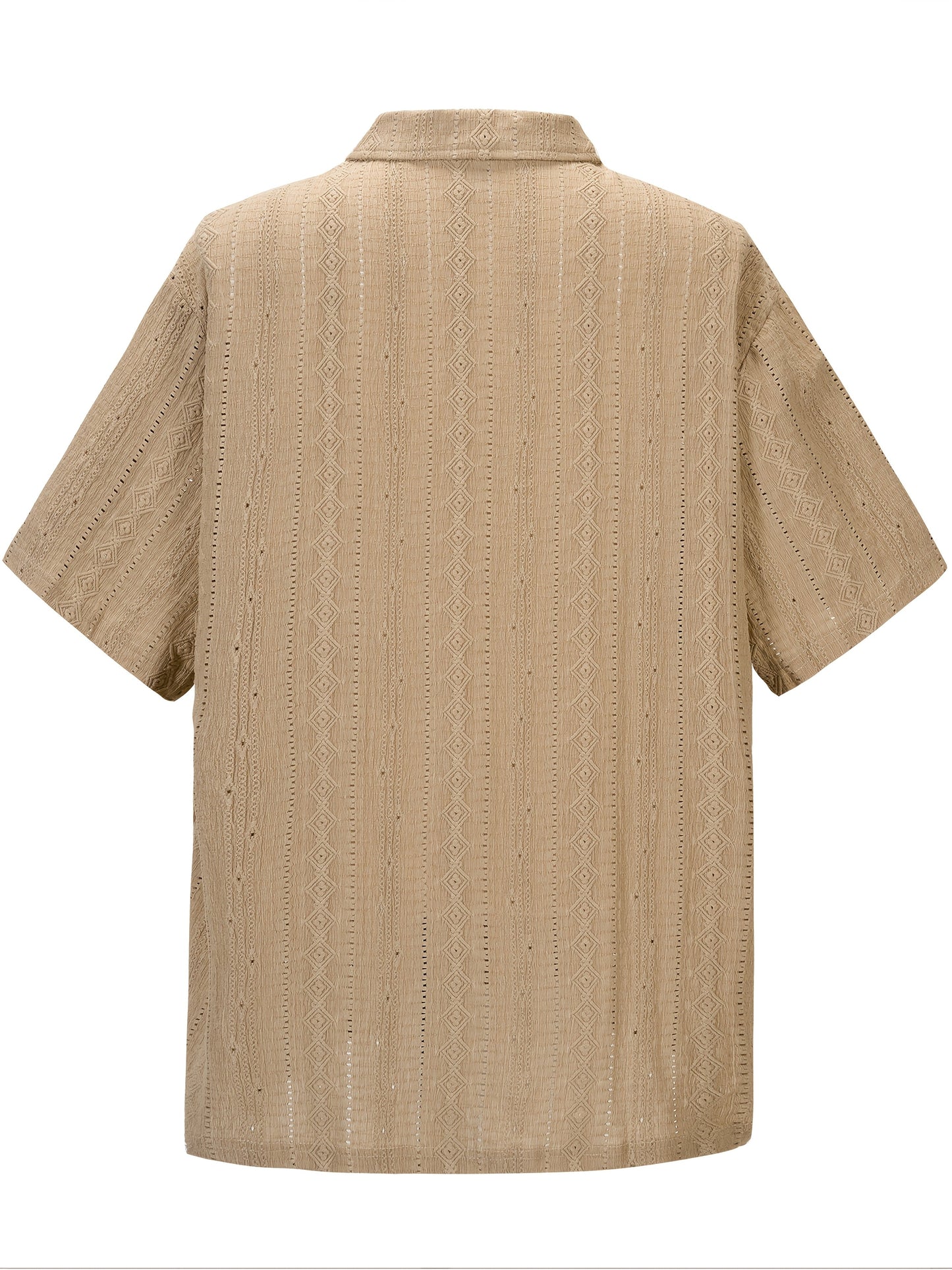 Herren Strick-Poloshirt im Retro-Stil für Sommer, Freizeit, große Größen