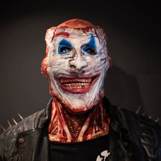 Halloween Latexmask för vuxna – Skrämmande DIY skräckclownhuvud för kostym & fest
