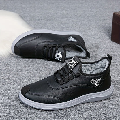 Botas de invierno para hombre con cordones y forro cálido