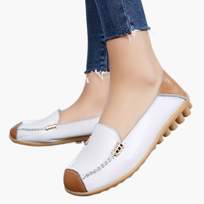 Damen Komfort Slip-On Mokassins für Alltag und Freizeit – Bequeme Schuhe mit rutschfester Sohle
