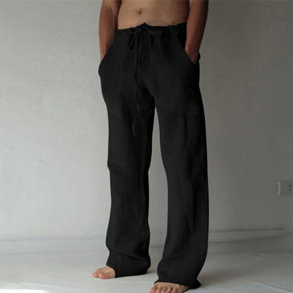 Pantalon de loisirs pour hommes style japonais – Jogging ample à jambe droite