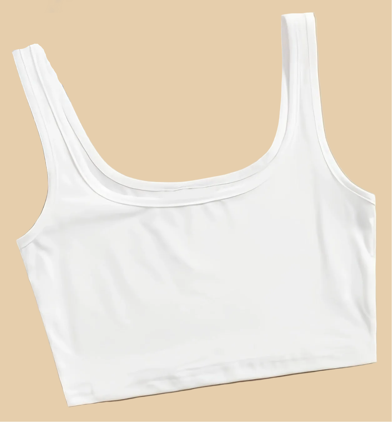 Dame Sporty Basic Tanktop med Stroppet Rygg – Ideell for Vår og Sommer